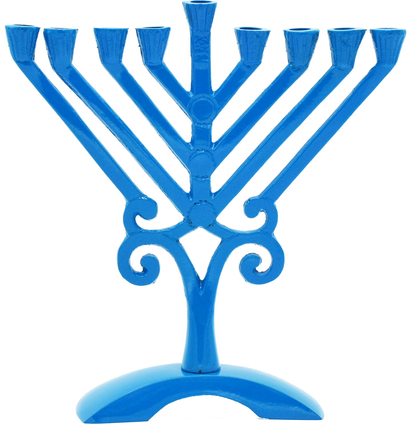 Kids Blue Colored Rambam Menorah