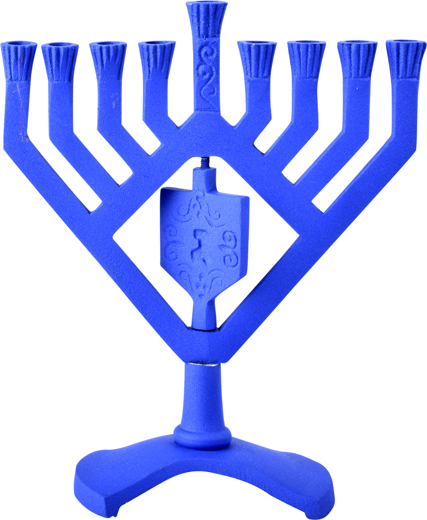 Spinning Dreidel Menorah - Blue
