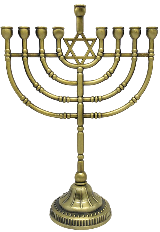 Traditional Menorah Bronz Finish