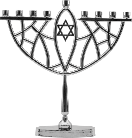 Prismatic Menorah Chrome Plated