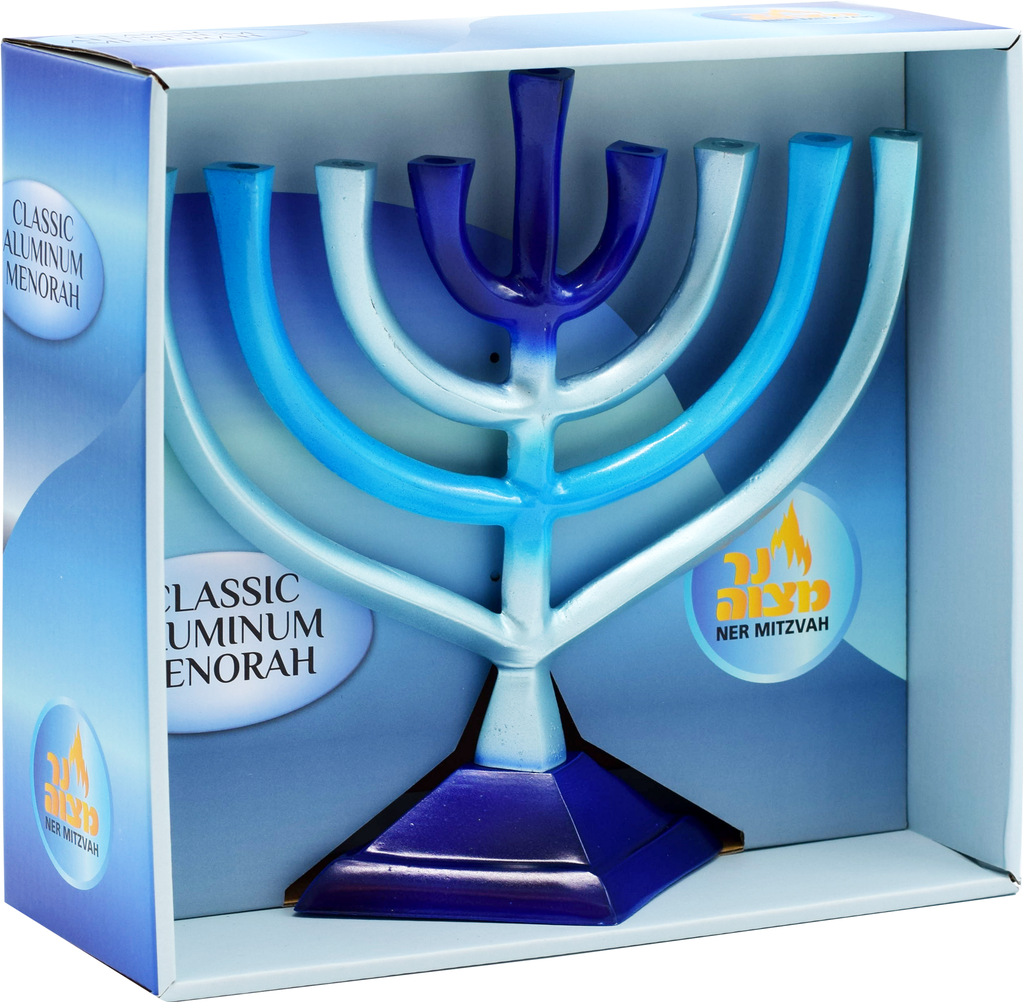 Gardient Menorah Blue