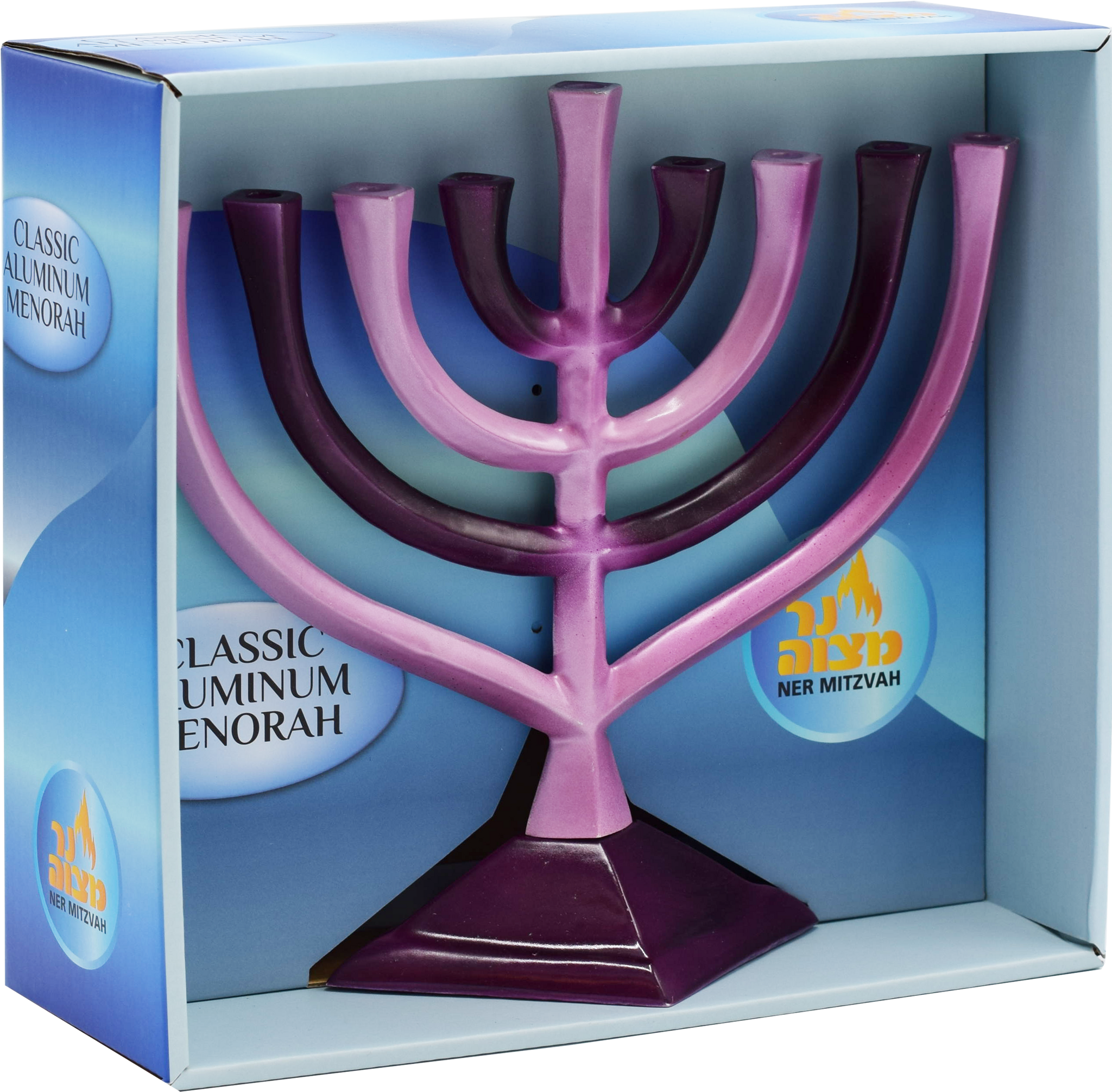 Gardient Menorah Purple