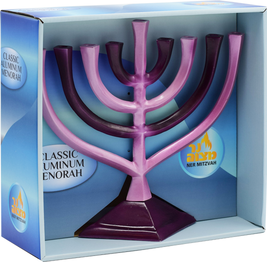 Gardient Menorah Purple