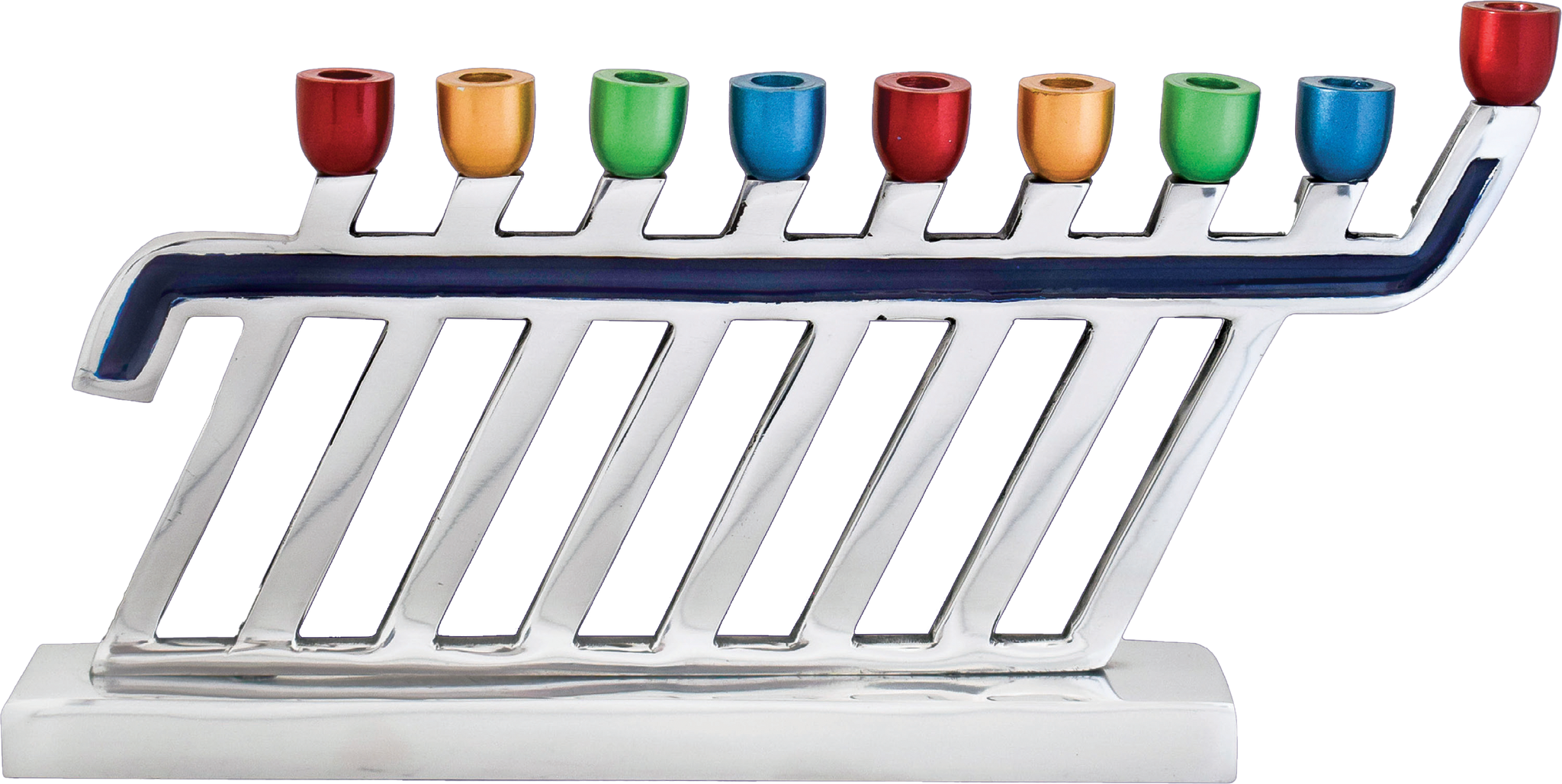 Aluminum Menorah Gliding Glissando