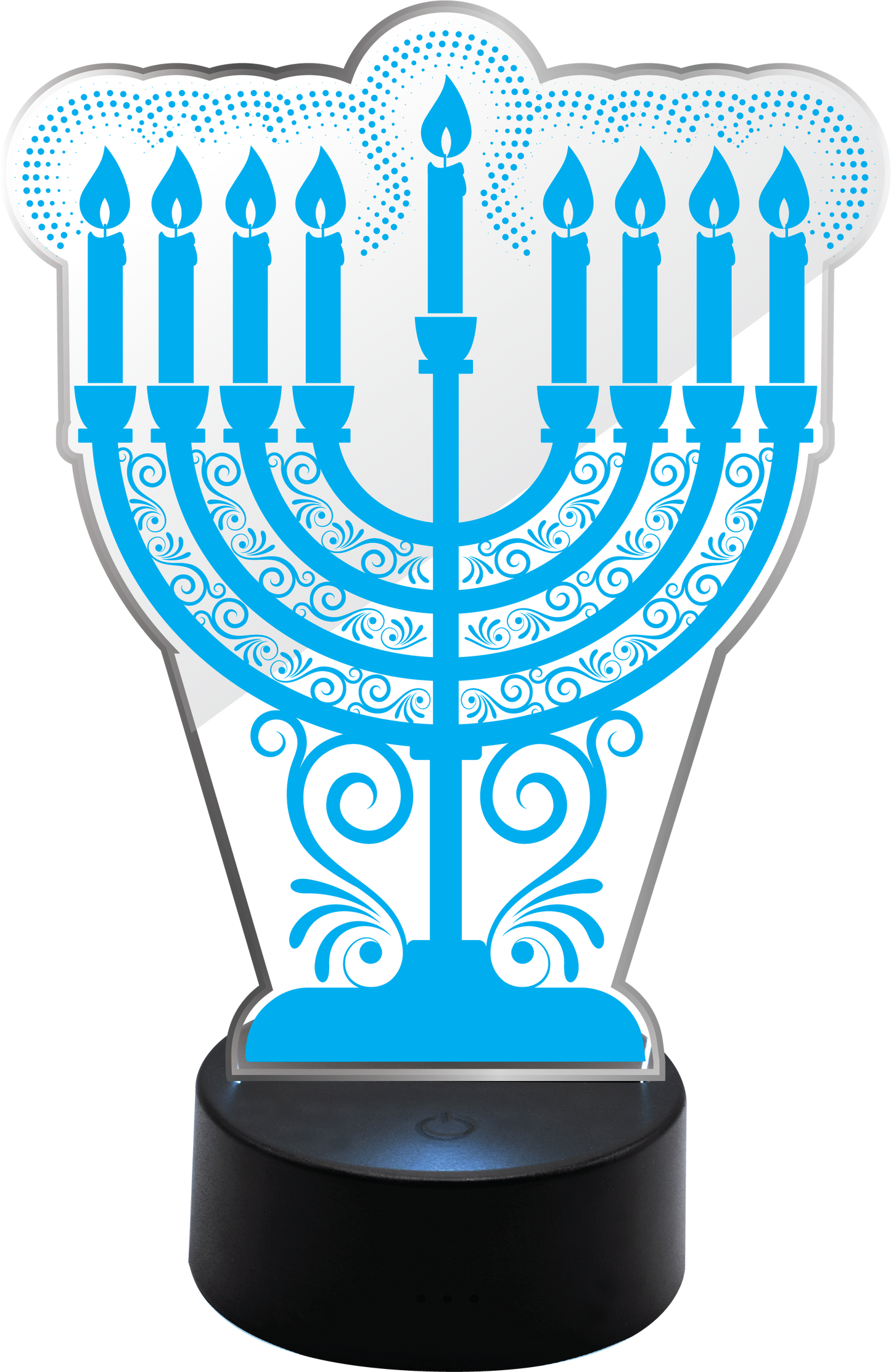 Light-Up Acrylic Menorah