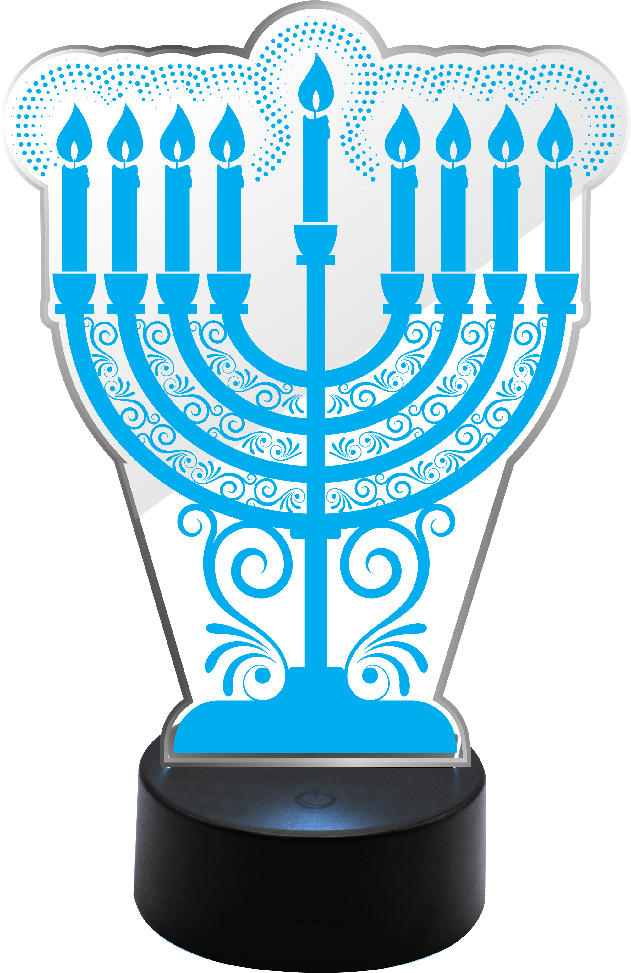 Light-Up Acrylic Menorah