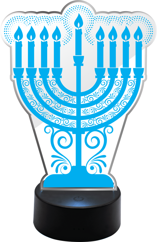 Light-Up Acrylic Menorah