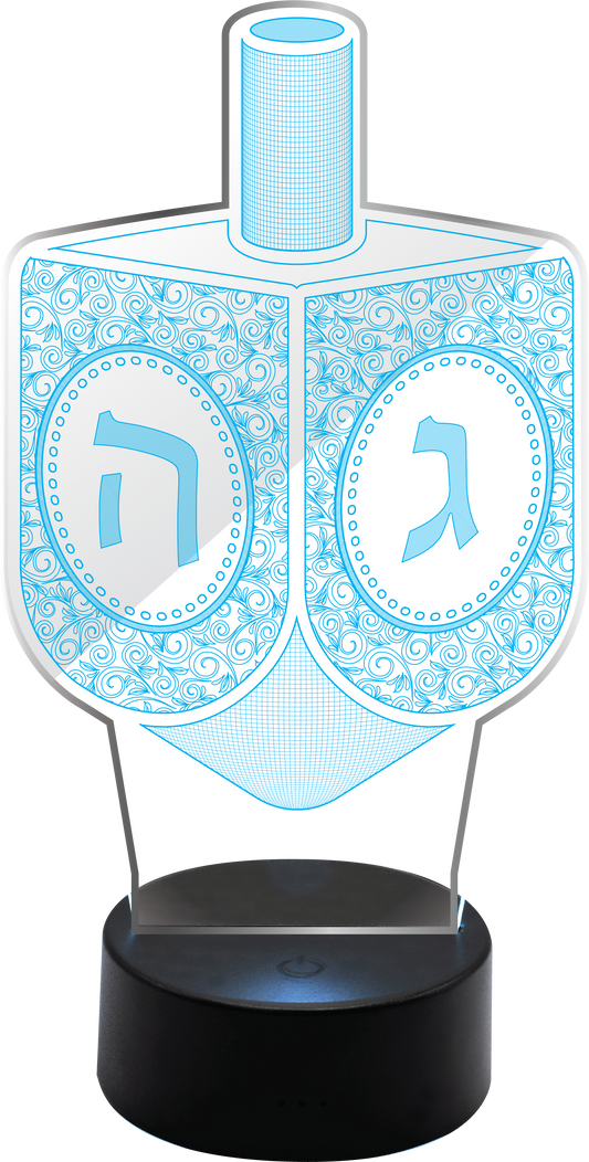 Light-Up Acrylic Dreidel
