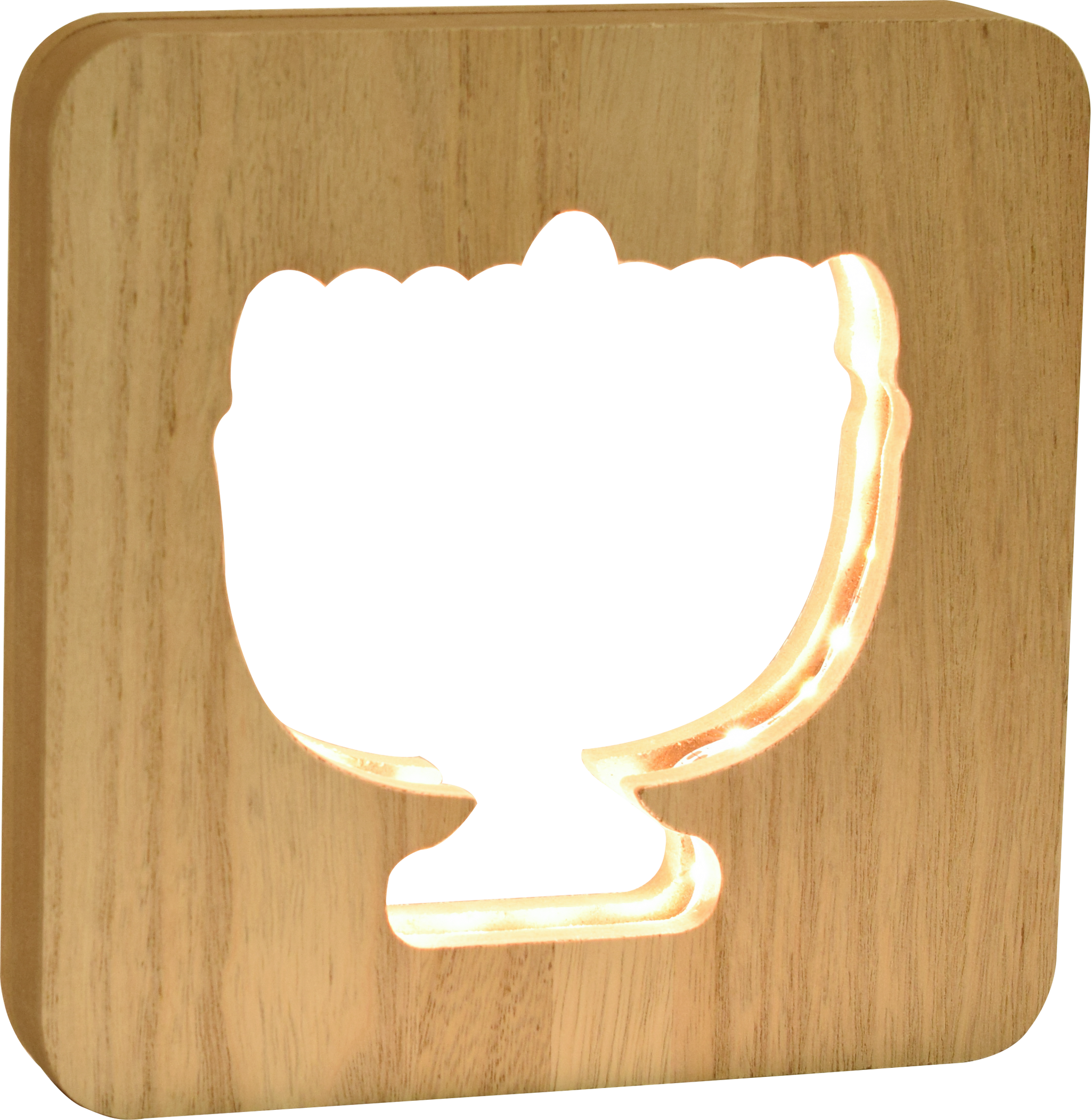 Wooden LED Menorah Decor