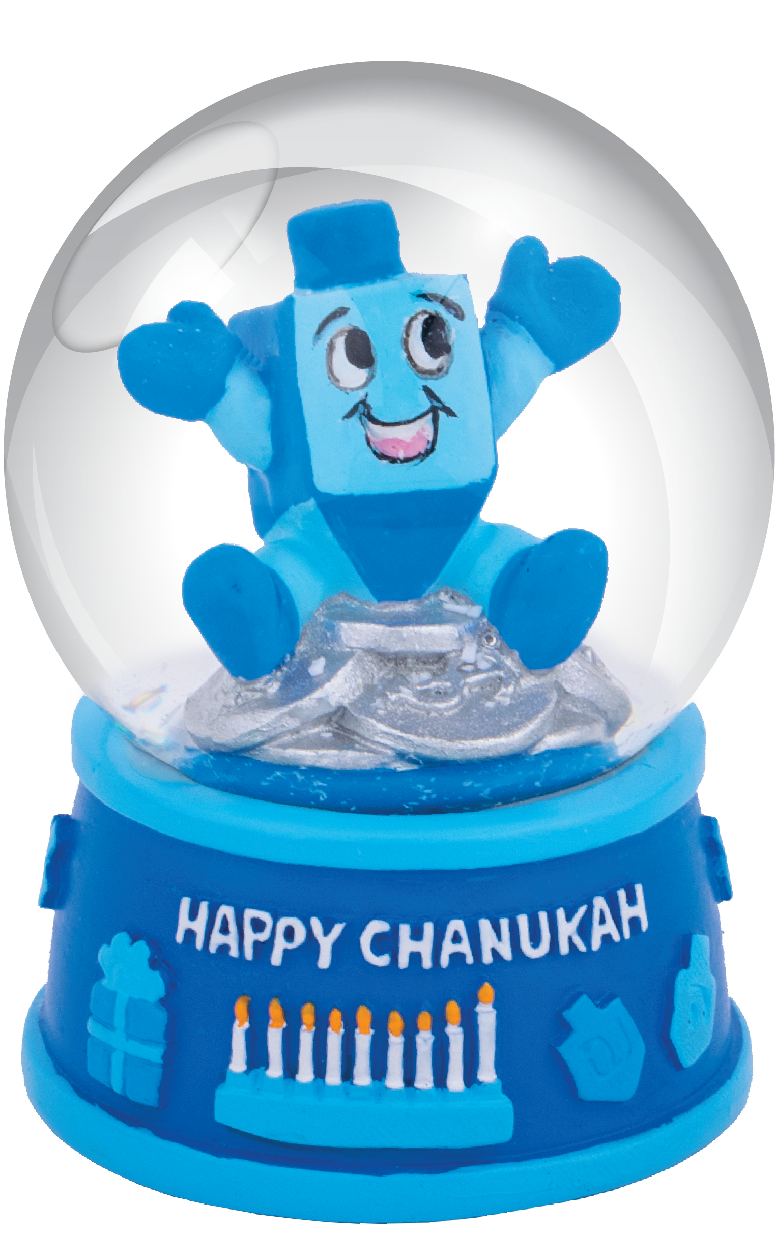 Mini Snowglobes - Blue & White