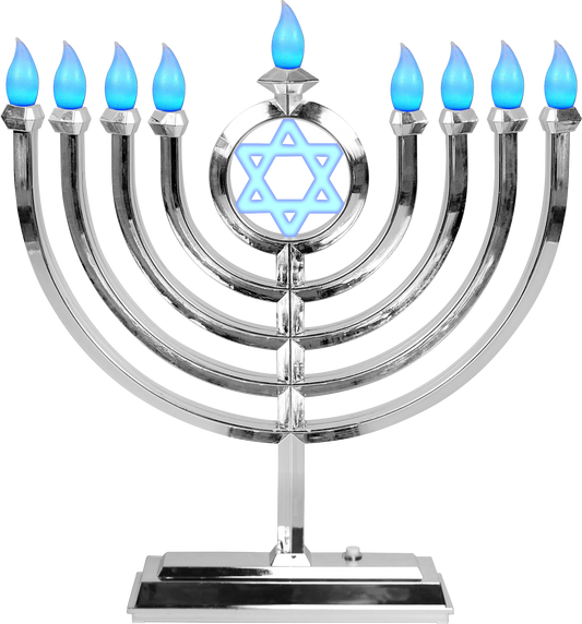LED menorah Classic - Silver