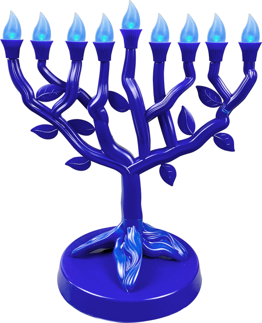 LED menorah Tree OF life - Blue