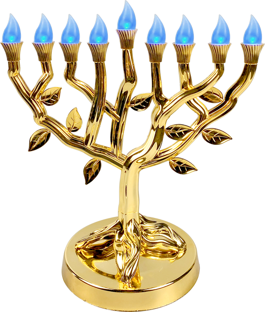 LED menorah Tree OF life - Gold