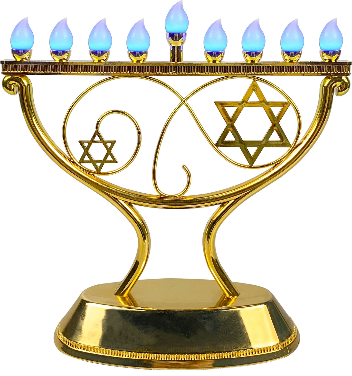 LED menorah Whimsical - Gold