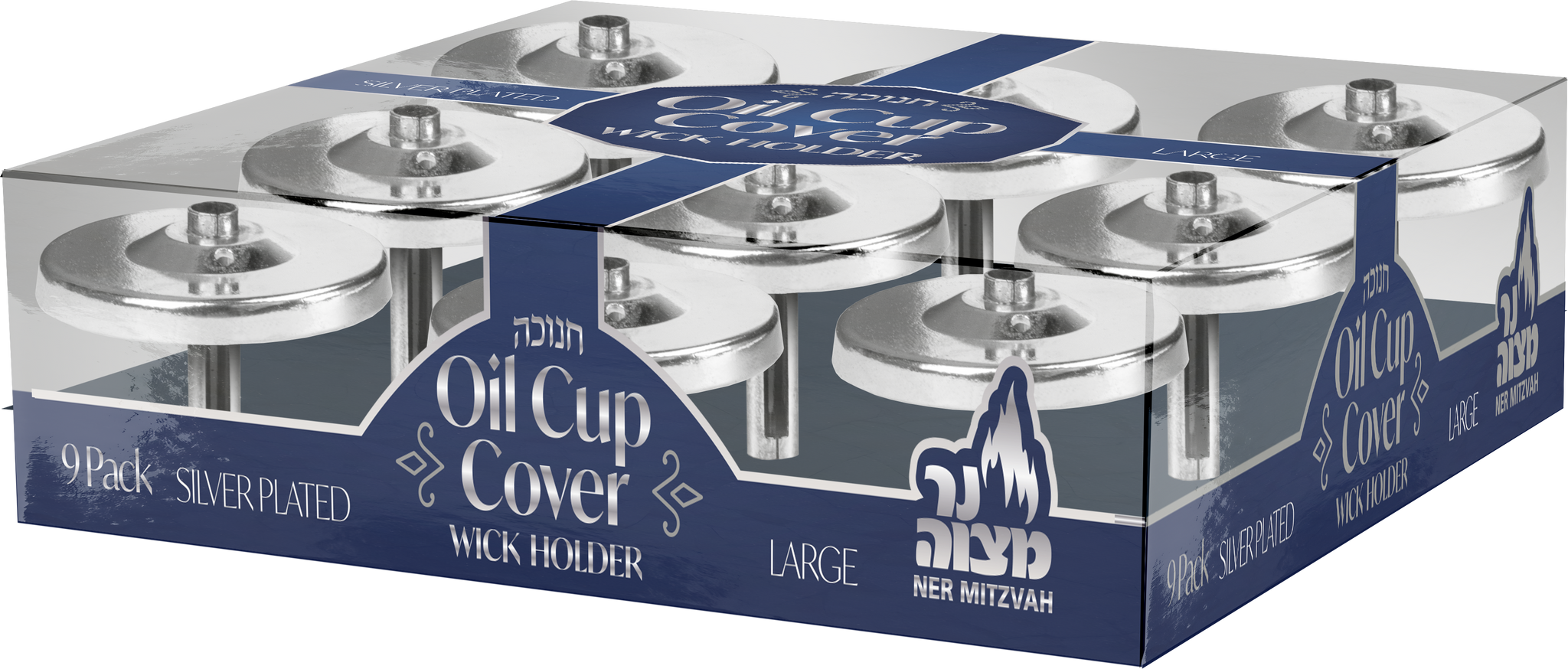 Silver Plated Oil Covers - Small