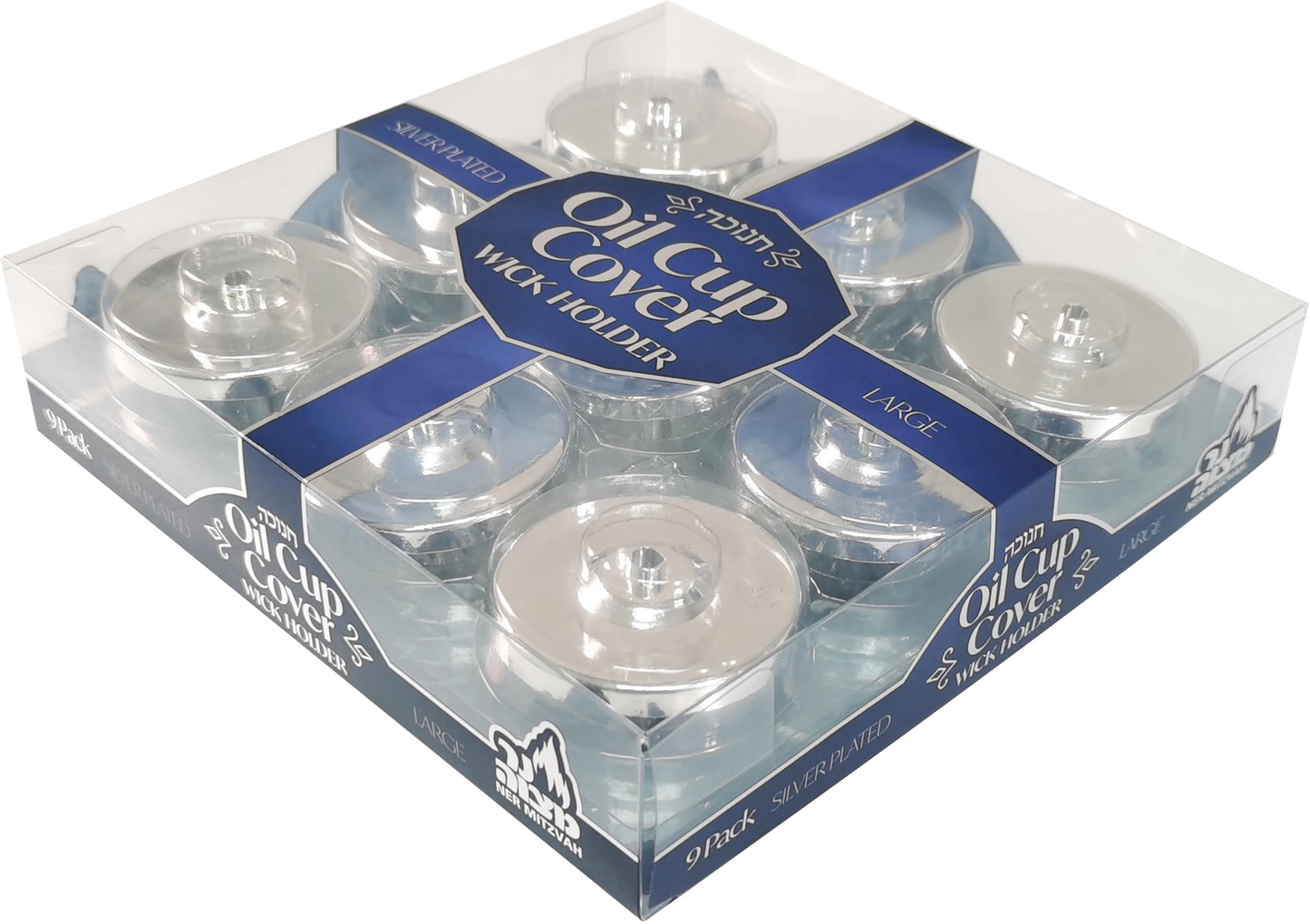 Silver Plated Oil Covers - Large