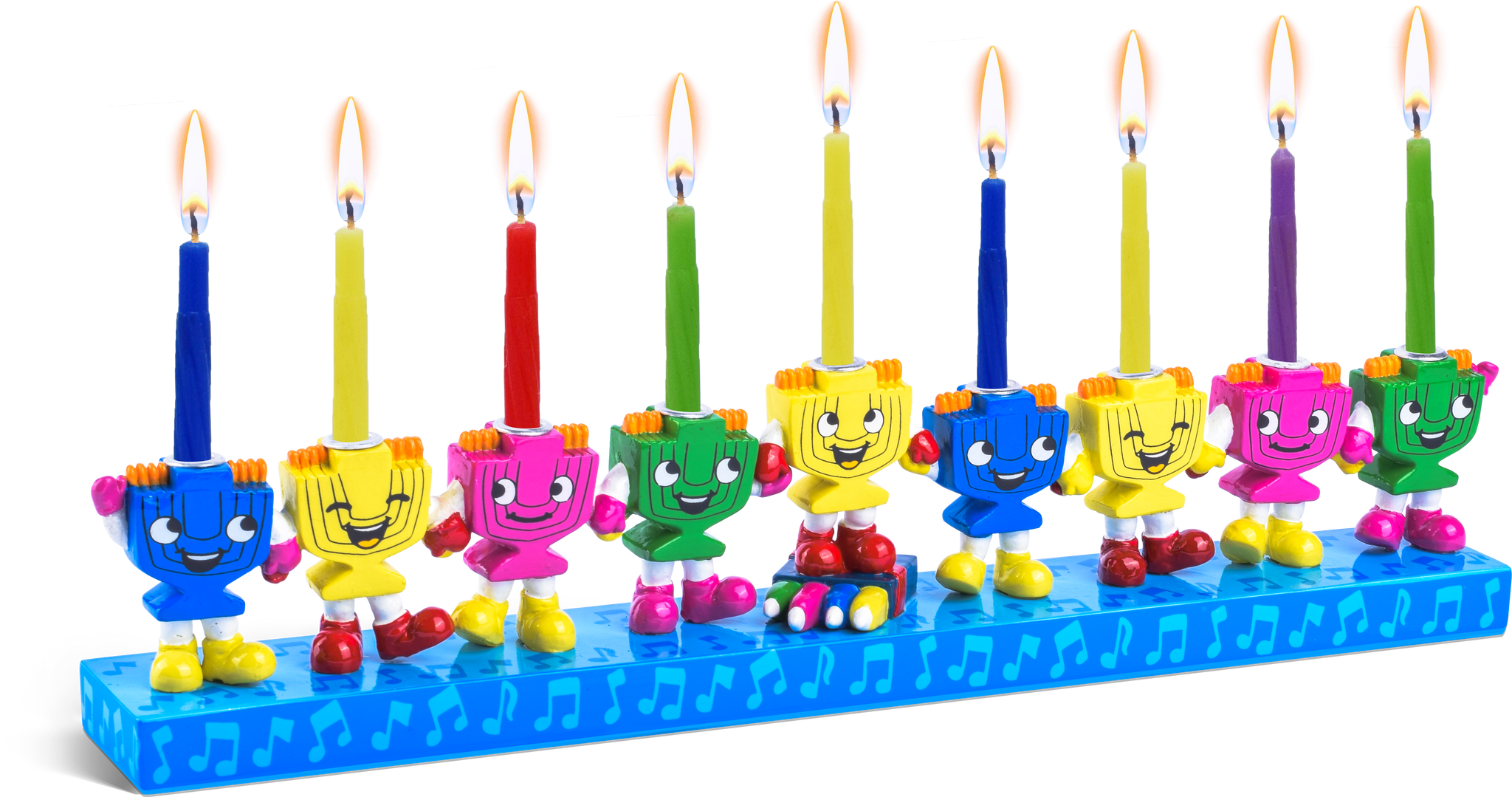 Resin Menorah - Dancing Menorahs