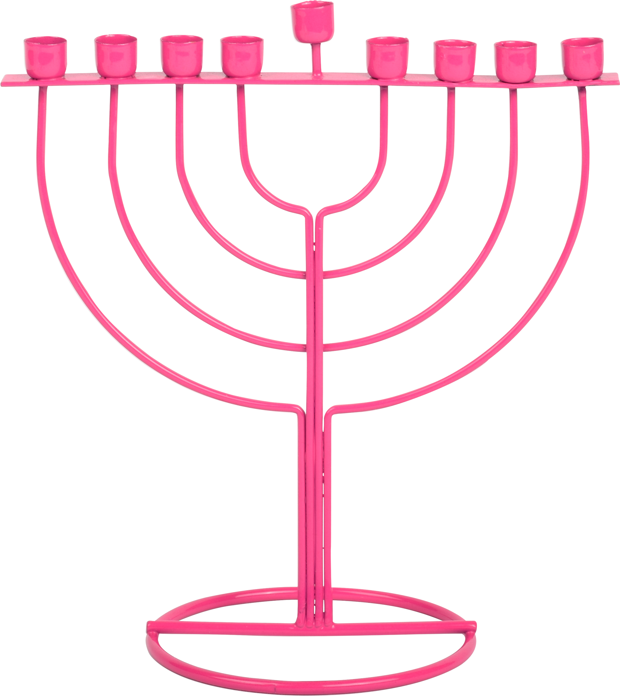 WireFrame Menorah - Pink