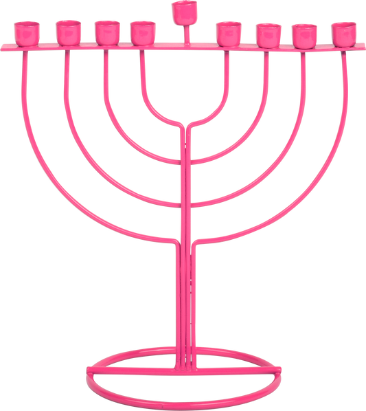 WireFrame Menorah - Pink
