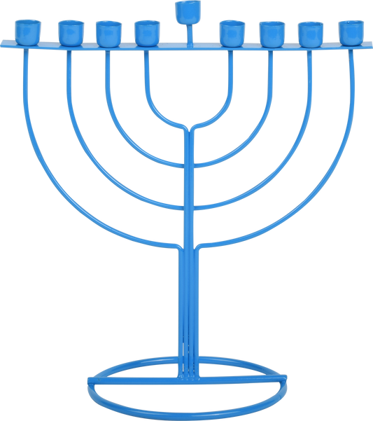 WireFrame Menorah - Blue