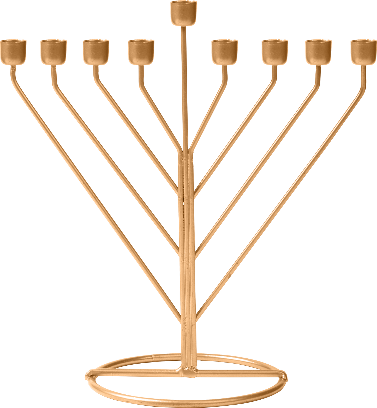 Wireframe Menorah - Rambam Gold