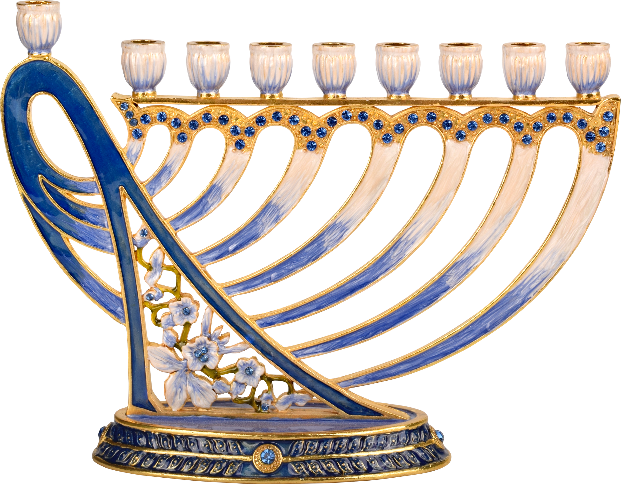 Jeweled Menorah - Davids Harp