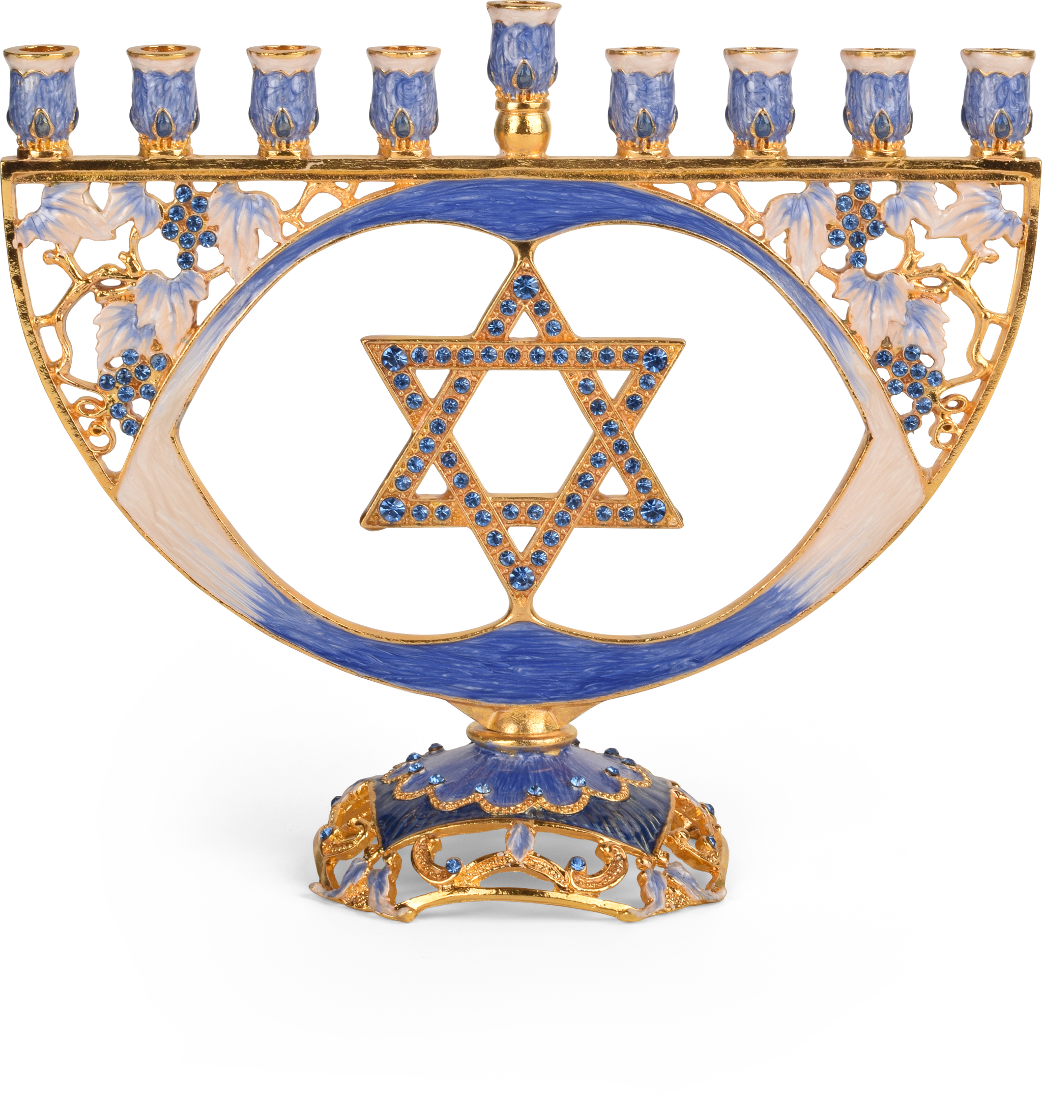 Jeweled Menorah - Star Of David