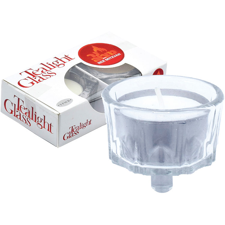 2-Pk. Tealight Glass Holder for candelabra