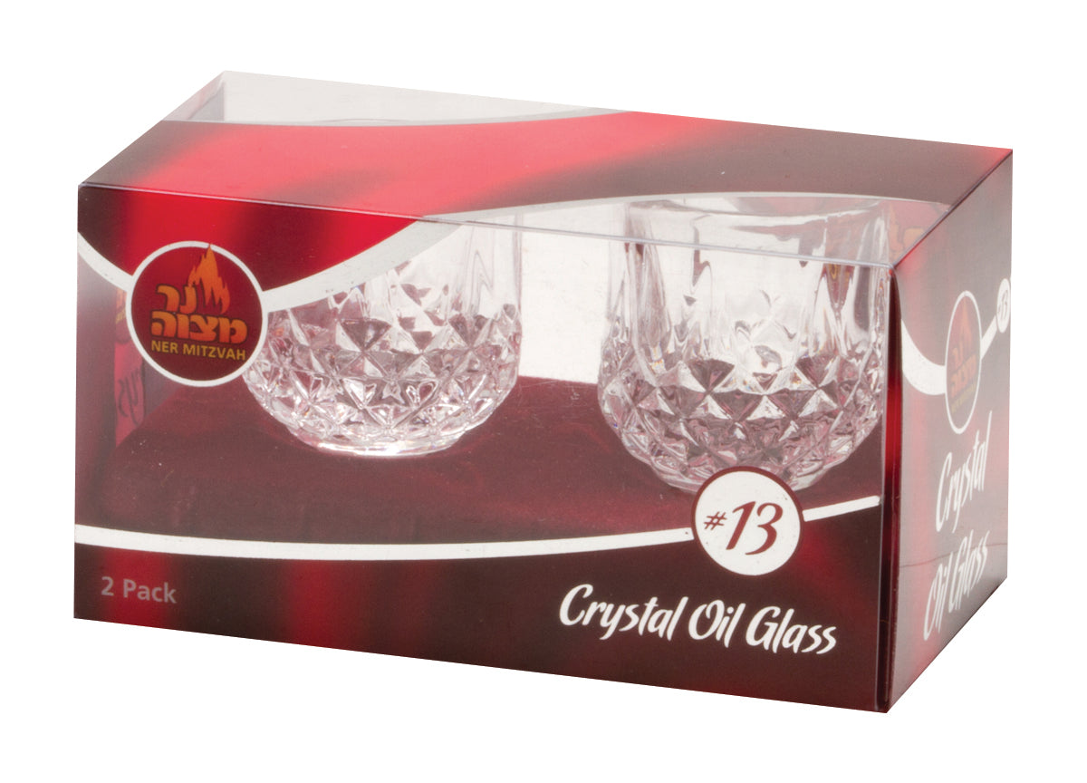 2-Pk. Crystal Oil Glass #13