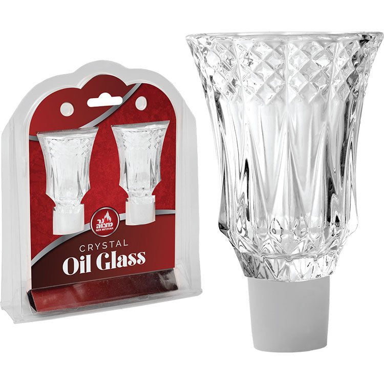 Crystal Oil Glass - With Safety Rubber - 2 pk.
