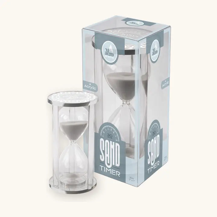Chanukah 30 Minute Acrylic Sand Timer