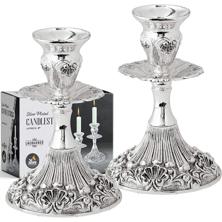 Silver Plated Candlestick 5"