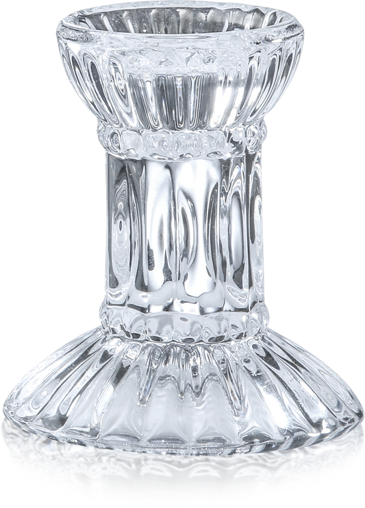 2pk. 3" Glass Candlesticks