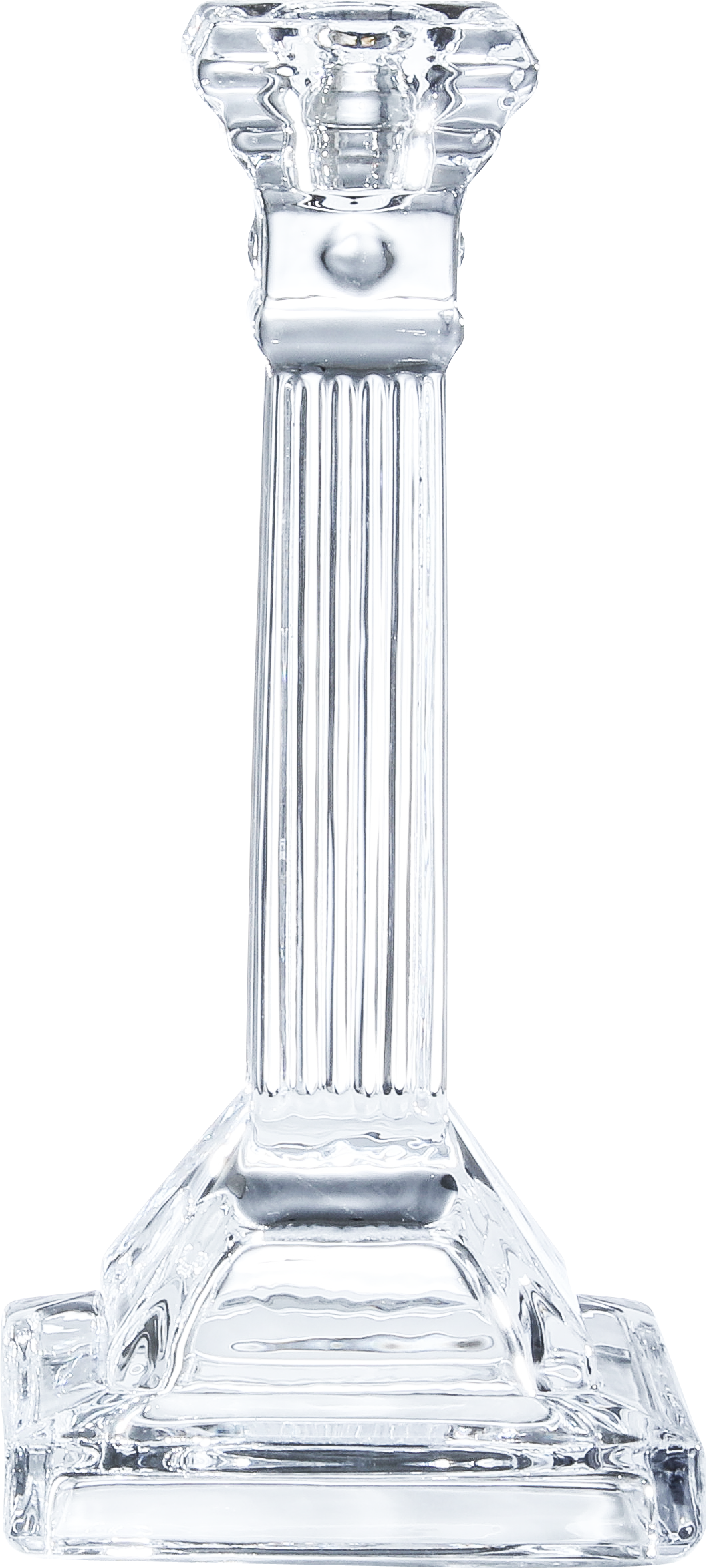 2pk. 8" Glass Candlesticks