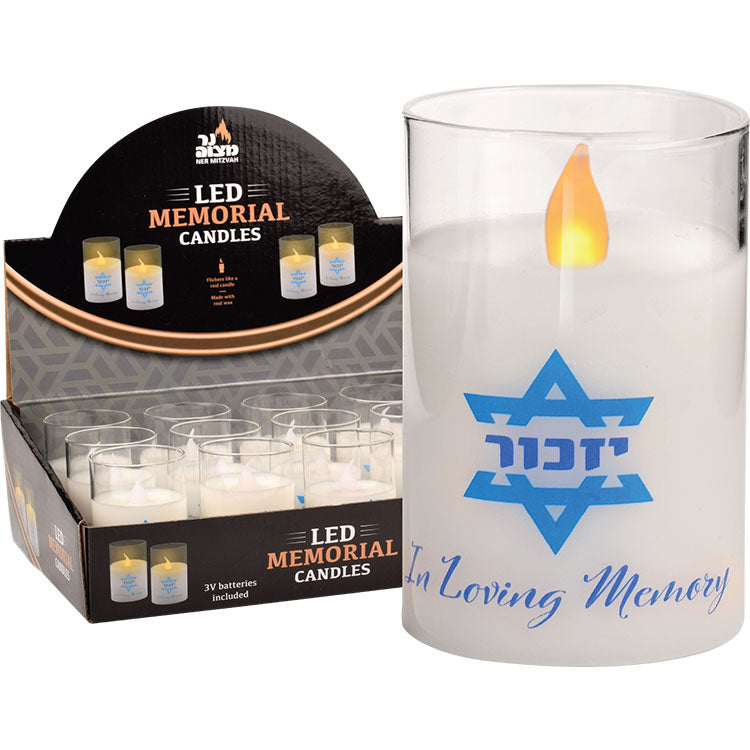 LED Memorial Glass Candle