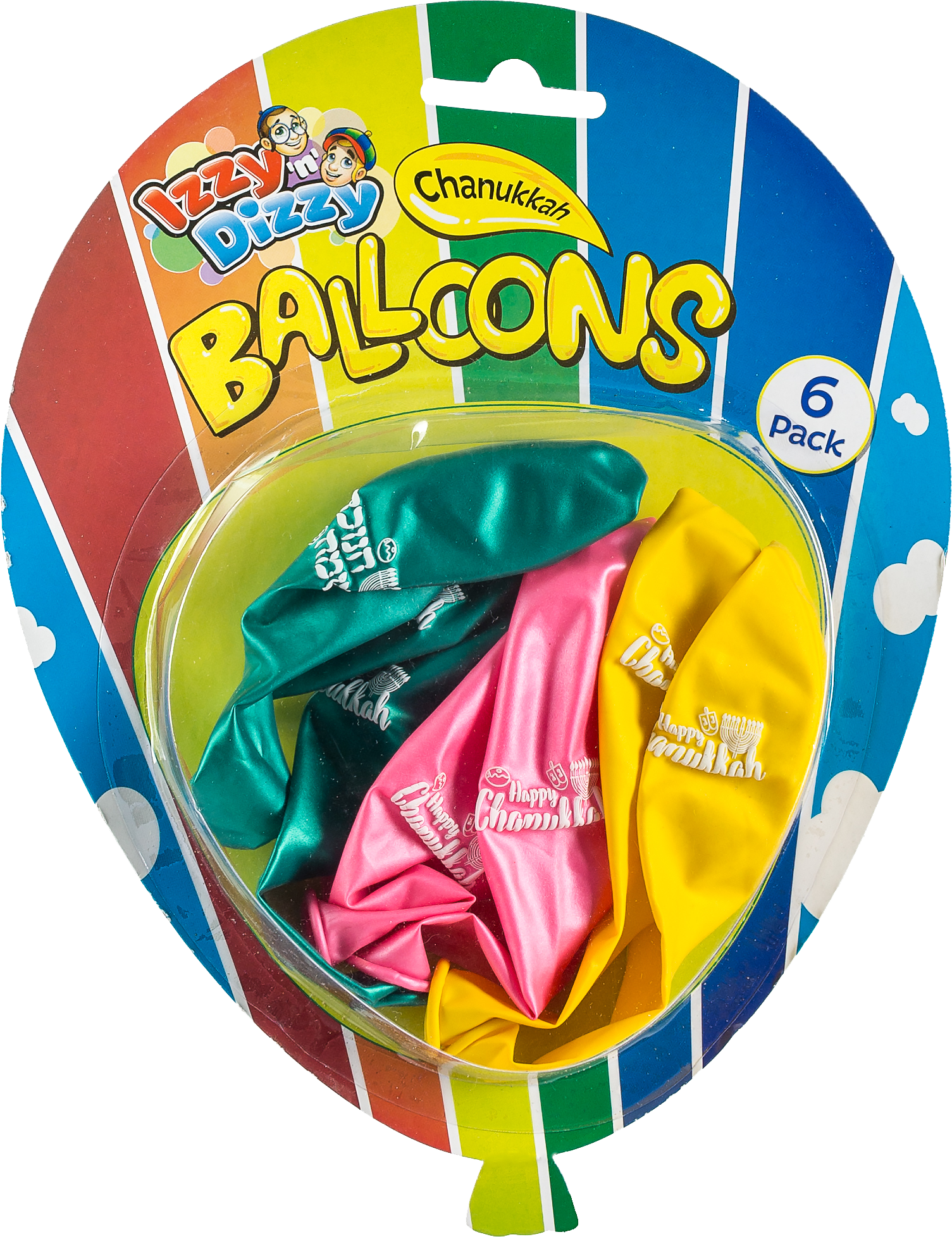 Chanukah Balloons 6pk.