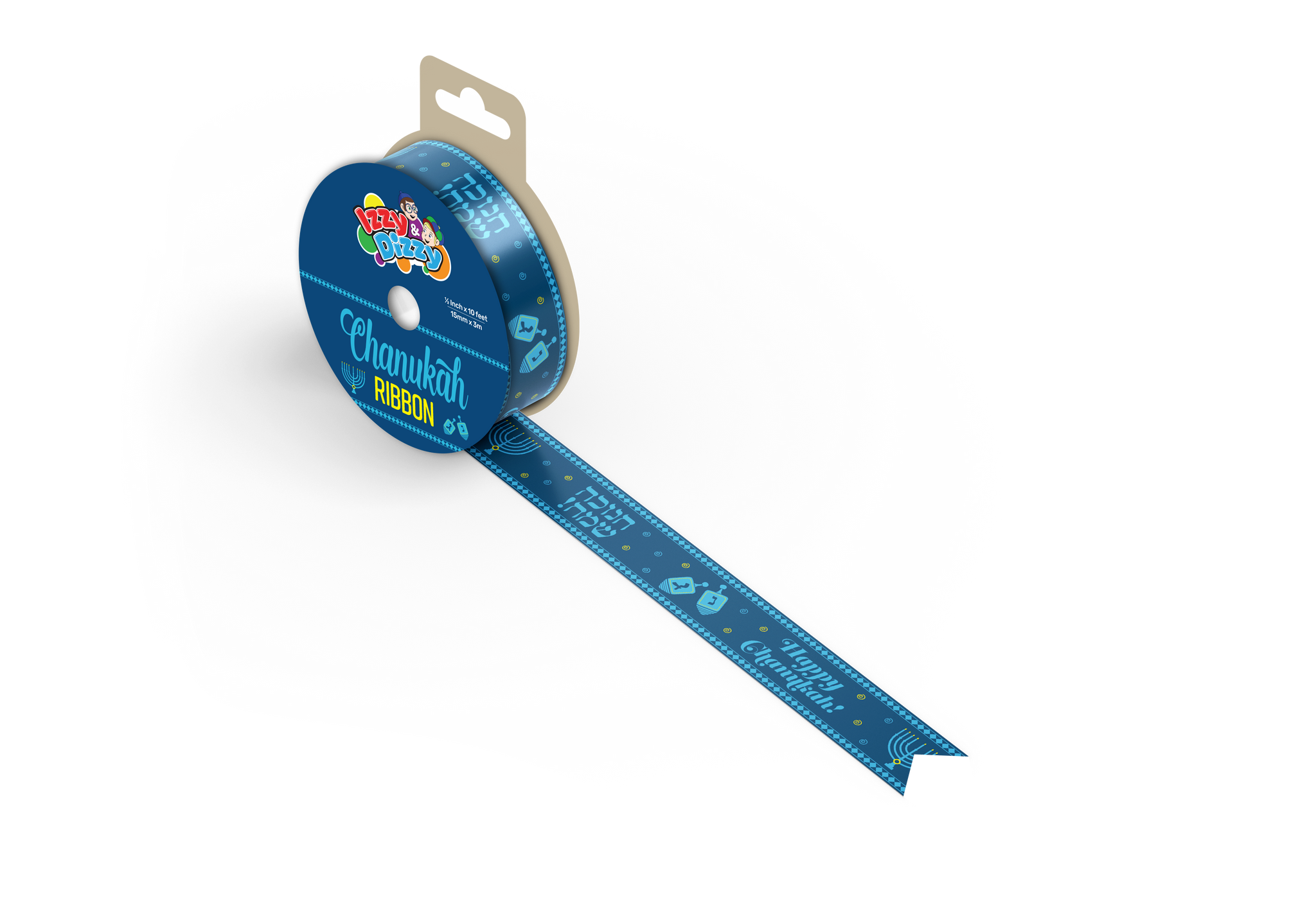 Chanukah Ribbon 1.5cm