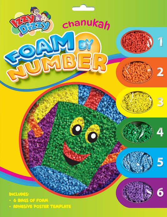 Chanukah Foam by Numbers Kit