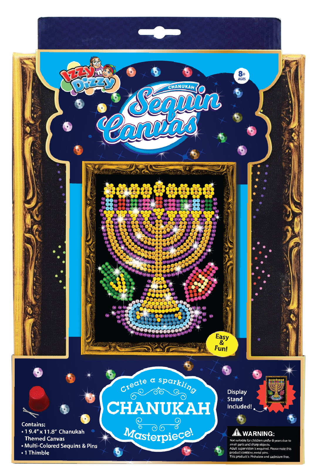 Chanukah Sequins Canvas Kit