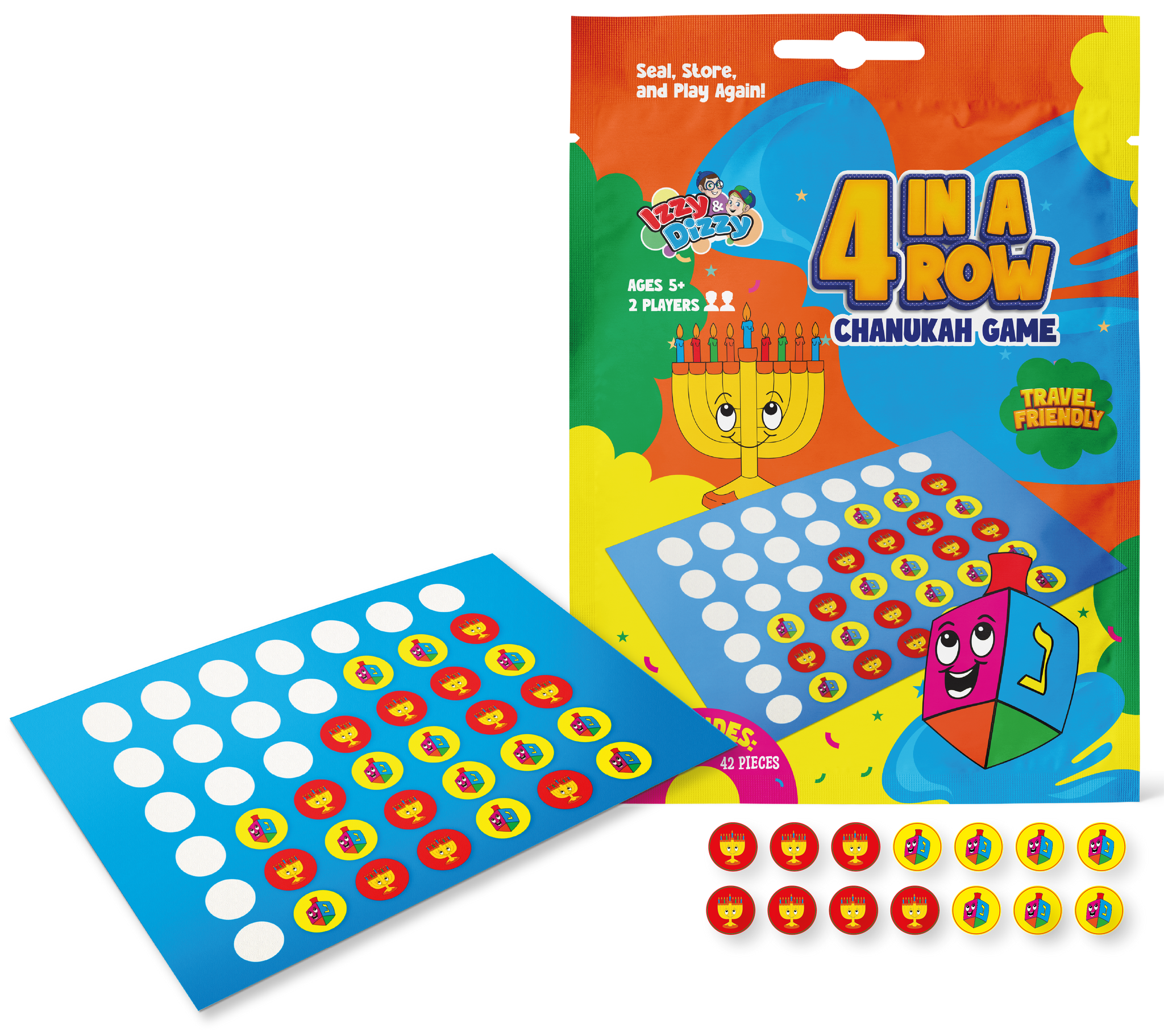 Chanukah 4-in-a-Row Game / Travel