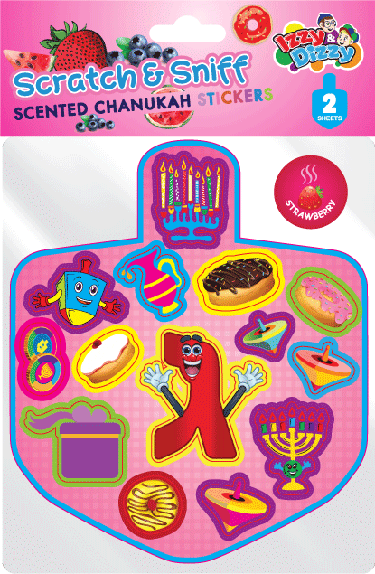 Scratch and Sniff Chanukah Stickers