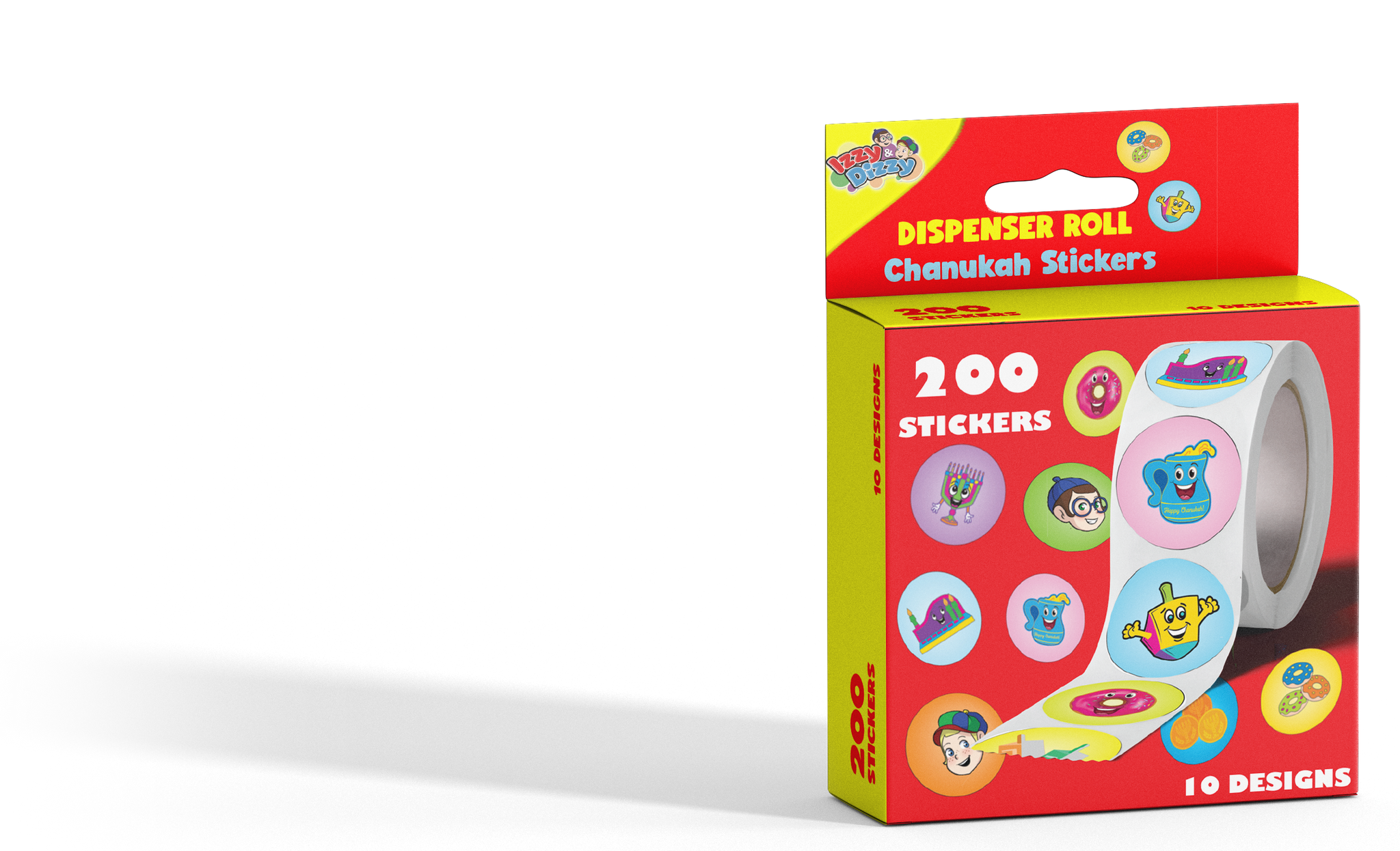 Dispenser Chanukah Stickers