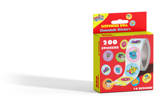 Dispenser Chanukah Stickers