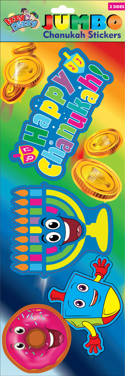 Jumbo Chanukah Stickers