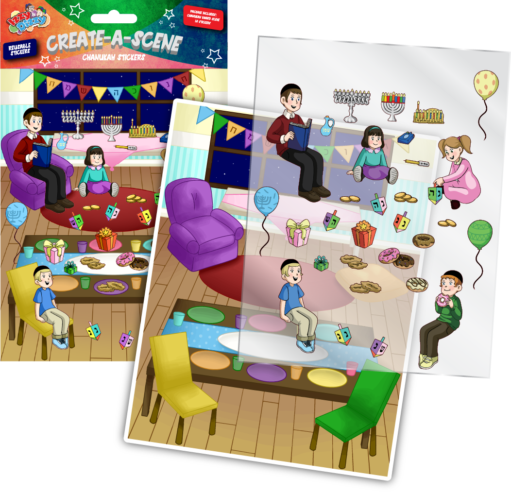 Chanukah Create-A-Scene Stickers