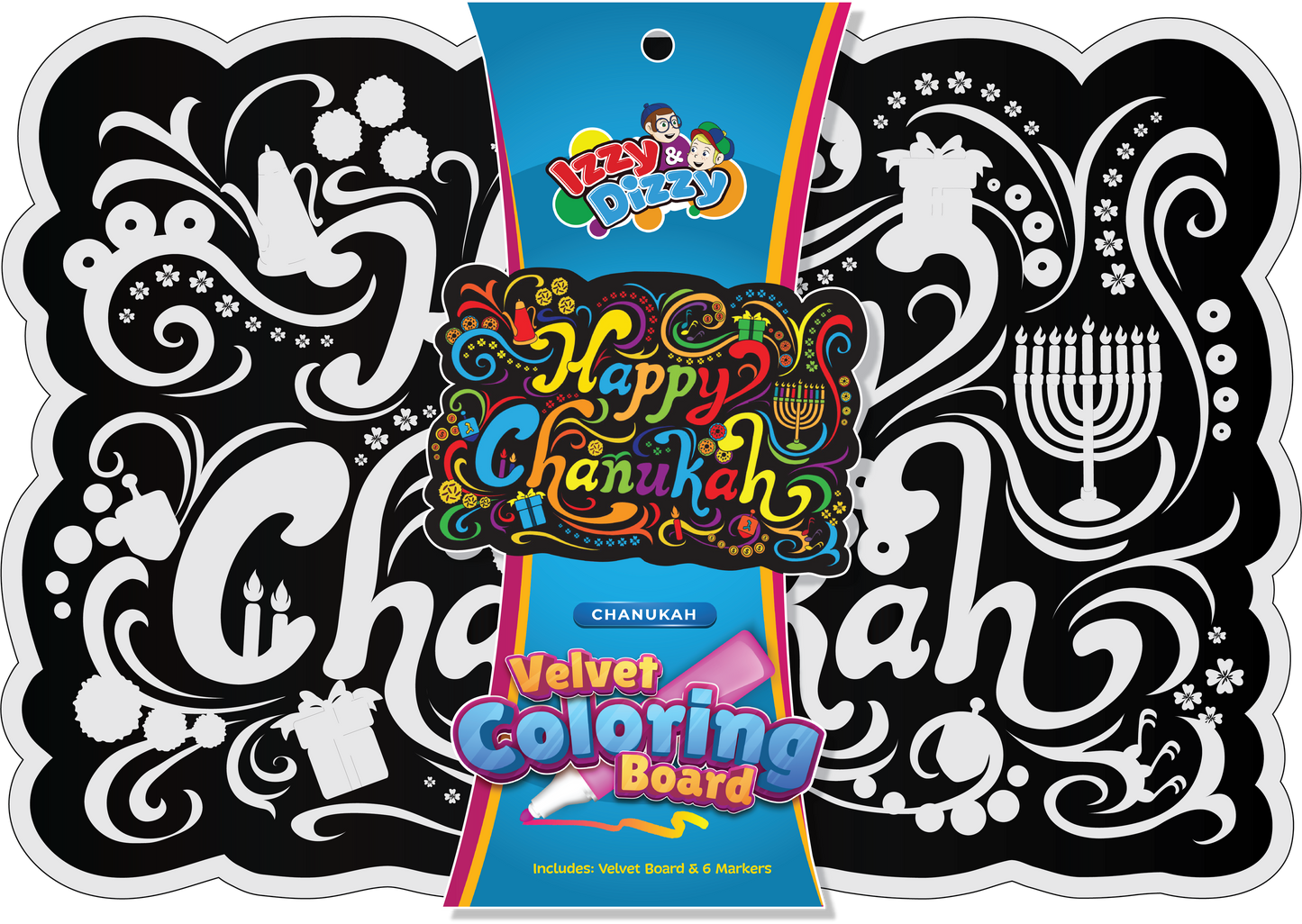 Chanukah Velvet Coloring Board
