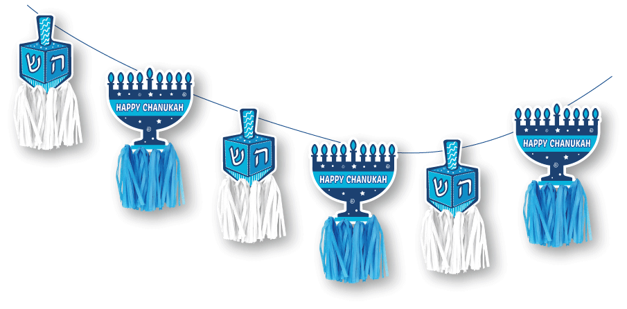 Chanukah Fringes Banner