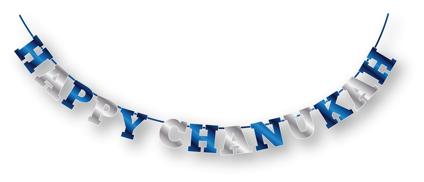 Happy Chanukah Foil Banner