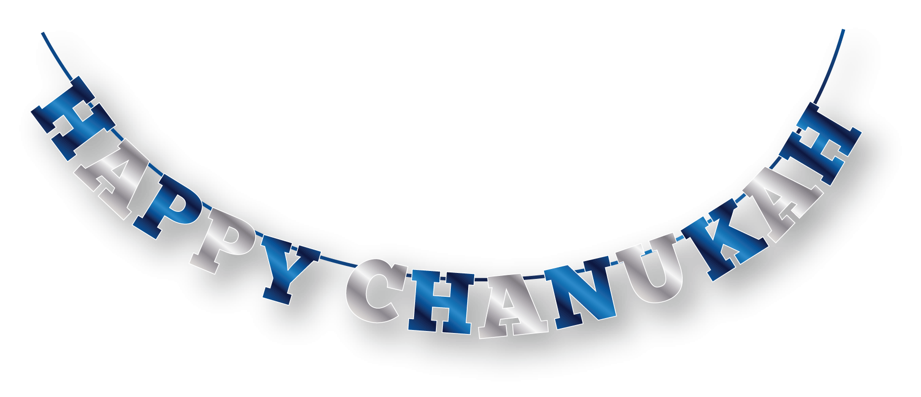 Happy Chanukah Foil Banner