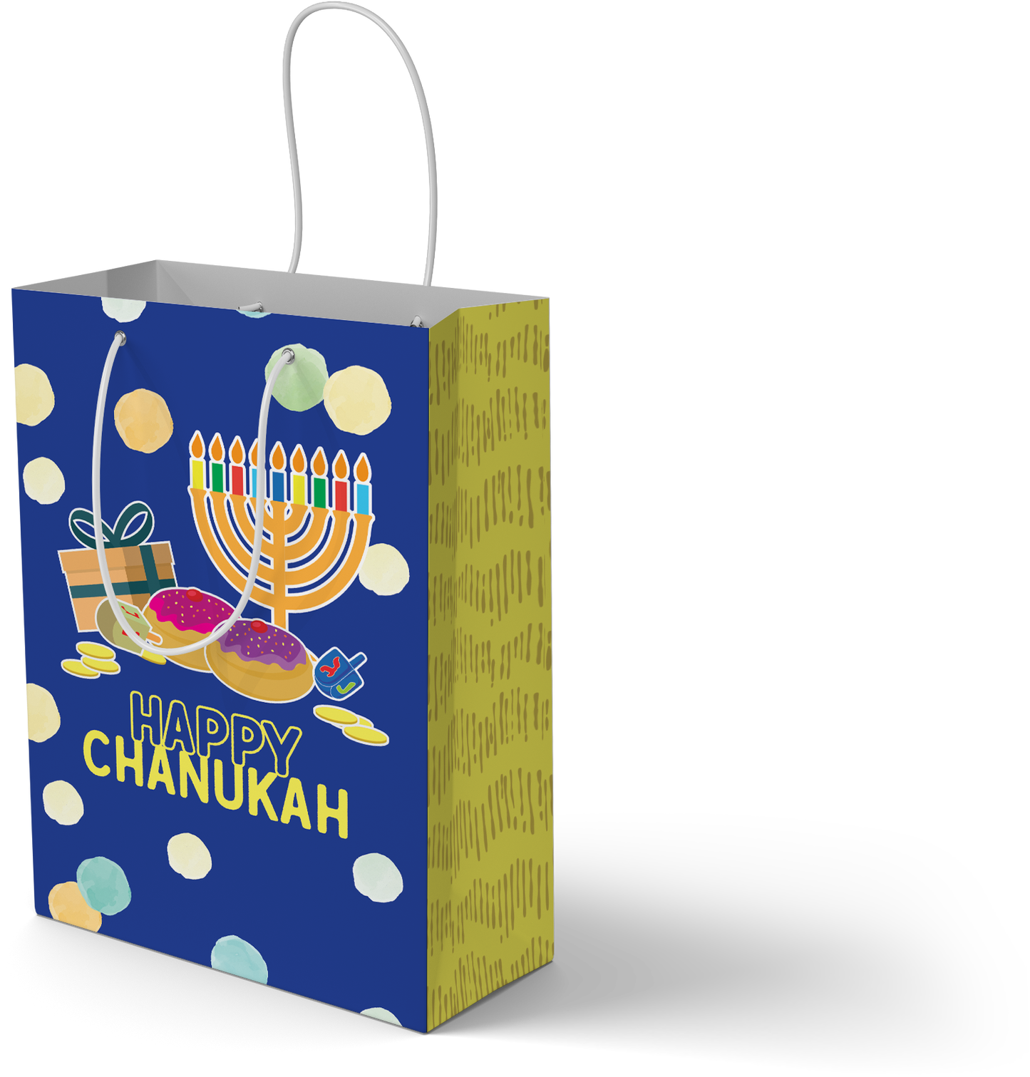 Chanukah Gift Bag - English 8" x 12"
